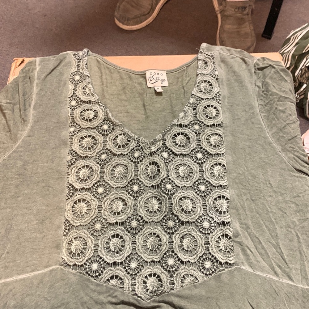 Green blouse